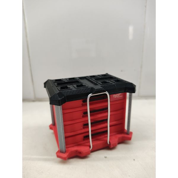 1/10 scale rc crawler Miniwaukee Packout 4 drawerTool Box 