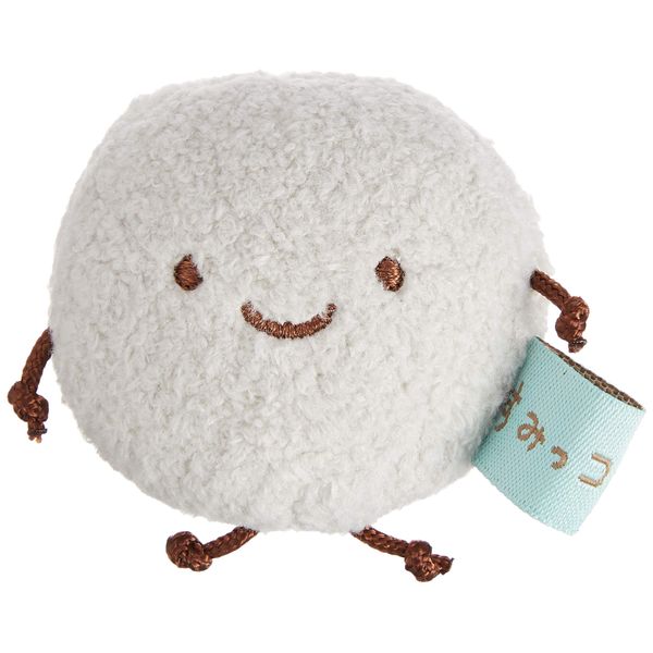 San-X Sumikko Gurashi Palm-Size Plush Toy Dust Bunny, Approx. 2.2 x 2.2 x 1.6 inches (55 x 55 x 40 mm)