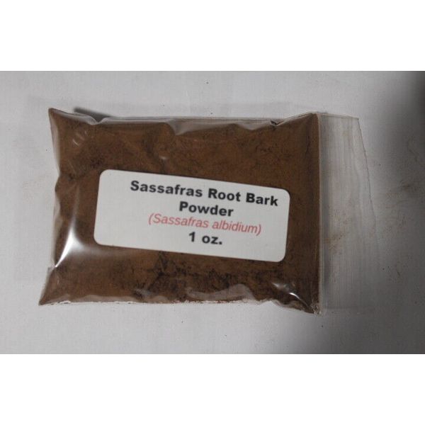 1 oz. Sassafras root bark powder (sassafras albidium)