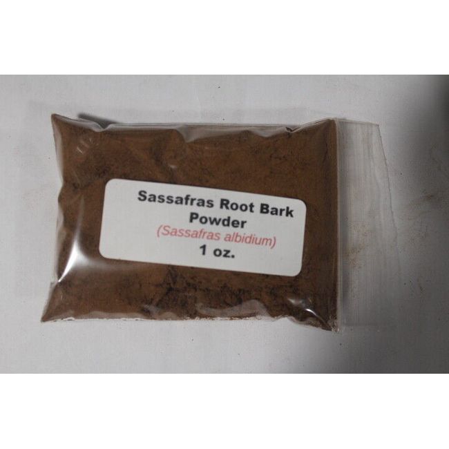 1 oz. Sassafras root bark powder (sassafras albidium)