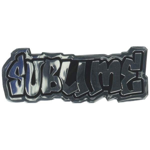 C&D Visionary Sublime Logo 9cm Silver Metal Sticker (S-7758-M)