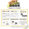Portable Wireless Printer Multi-function Label Printer for Office Work School No Ink Support Printing Support USB Charging Mini Small Print Printing Machine (Blue)