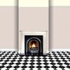 MyTinyWorld Dolls House Miniature Pale Beige Thin Striped Wallpaper