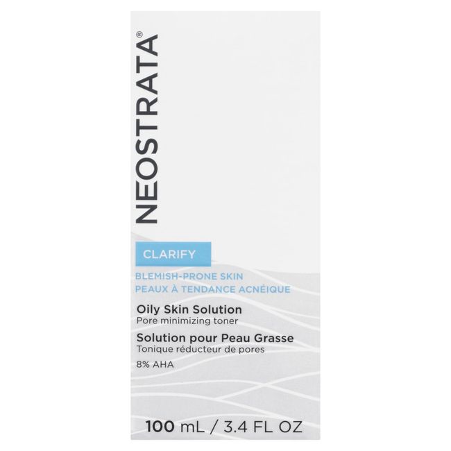 NEOSTRATA Oily Skin Solution Pore Minimizing Toner with Glycolic Acid Non-Comedogenic, 3.4 fl. Oz