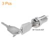 sourcing map 3Pcs Electric 2 Positions on Off Metal Key Lock Switch W Keys