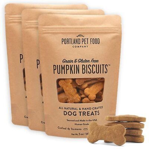 Portland Pet Food Company Pumpkin Healthy Dog Treats Multipack - Grain-Free, ...