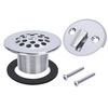 PRIMSOPH Trip Lever Overflow Faceplate Tub Drain Trim Kit without Linkage Conversion Kit Assembly Universal Fine Coarse Thread Replacement Chrome
