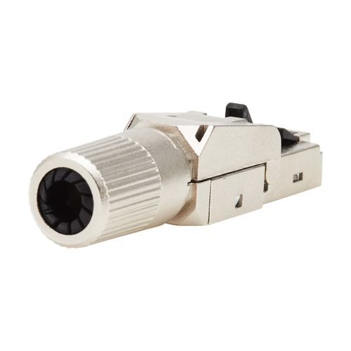 Tripp Lite Cat8 RJ45 STP Field-Termination Plug, Class 1, 568A/568B, 110 IDC to RJ45 Male, Terminates Without Special Tools, PoE++ Compatible, TAA Compliant, (N233-SHC8-1)
