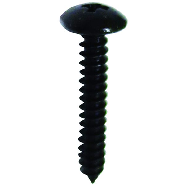 DAIDOHANT 10183880 Black Self Tapping Screw [Truss Head] (Nominal Diameter d) 4 x (L) 30 x (Head Diameter D) 0.3 inches (9.4 mm) [Iron] Approx. 4 Pcs