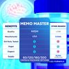 (5 Pack) Memo Master Nootropic All Natural Formula Brain Supplement 300 Capsules