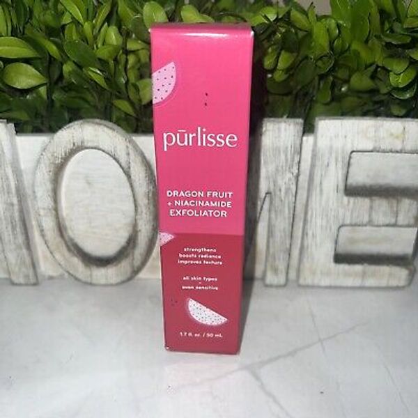 Purlisse Dragon Fruit + Niacinamide Exfoliator Sensitive 1.70 fl oz Sealed NEW