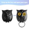 Vordpe 3PCS Night Owl Magnetic Key Holder, Automatic Open Close Eyes Wall Hook