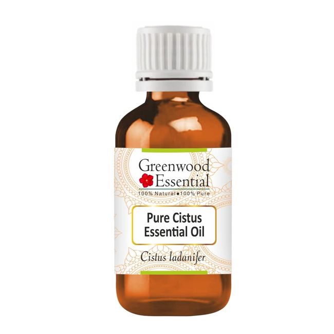 Greenwood Essential Pure Cistus Essential Oil (Cistus ladanifer) Steam Distilled 10ml (0.33 oz)
