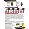 Universal Motorcycle Rear View Mirror Kit E Approved (Black, 2 x M10 right-hand thread + 1x M10 left-hand thread) (MT)