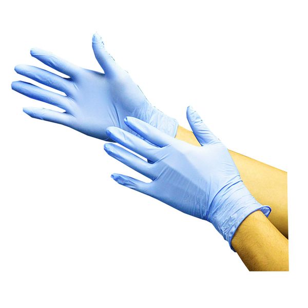 Kawanishi Industrial Gloves, Nitrile, Ultra-thin, Powder Free, 100 Pcs, #2039, bule