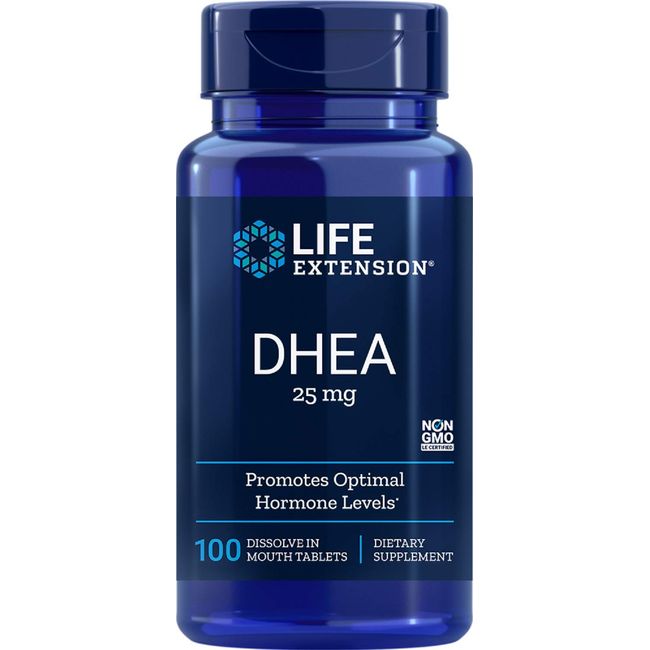 Life Extension DHEA 25 Mg, 100 Tablets (Dissolve in the mouth)