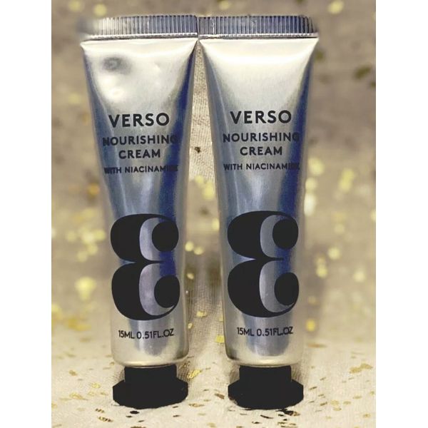 2x VERSO Skincare Nourishing Cream w/ Niacinamide~15ml /0.51oz each~NWOB~Sealed