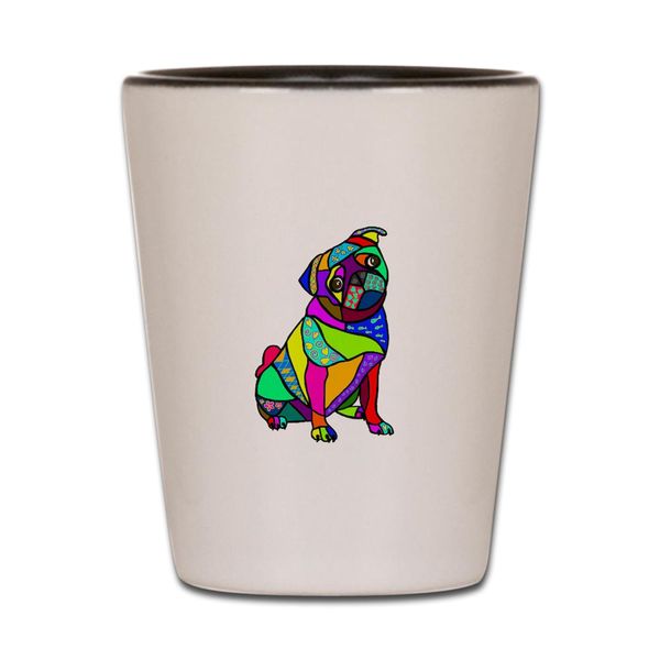 CafePress Designed Pug Unique and Funny Shot Glass