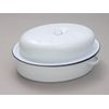 ENAMEL FALCON OVAL ROASTER WHITE 26cm