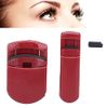 Eyelash Curler, 2pcs Fast Heating Eyelash Curler Thermal Eyelash Curler Eyelash Curler With Silicone Filling Portable Eyelash Curler Mini Eyelash Curler Tool Long Lasting Eyelash Curler Set(red)