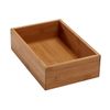 Seville Classics, 10-Pc Bamboo Storage Junk Flatware Drawer Box Organizer Set 