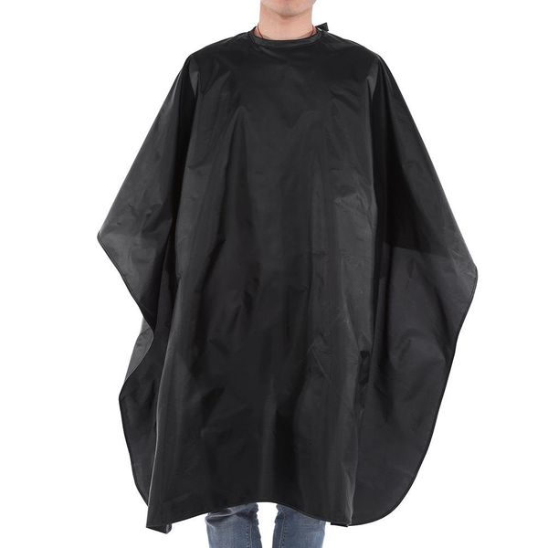 Salon Barber Cape, Black Hair Cutting Cape, Anti Static Salon Barber Hairdressing Cape Adult Cloth Waterproof Apron Tool