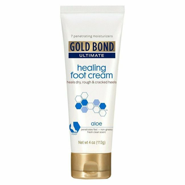 Gold Bond Ultimate Healing Foot Cream Non-Greasy with Fresh Clean Scent 4 Fl Oz