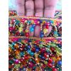 Generic Multicoloured Rainbow Beaded Tassel Fringe Trim Trimming Braid (Design 414)