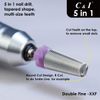 C&I 5 in 1 Multi-function Tapered Shape Nail Drill, Professional Drill Bit for Nail Manicure Machine (Double Fine XXF)