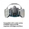 3M Rugged Comfort Quick Latch Half Facepiece Reusable Respirator6502QL/49490