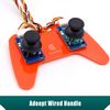 Adeept 5-DOF Robotic Arm Kit for Raspberry Pi 4 B 3 B+ B A+, Programmable DIY Coding STEM Educational 5 Axis Robot Arm with Python Code and Tutorials(PDF)(Orange)