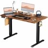24x48 Inches Standing Desk Adjustable Height with Cable Management Rustic Brown