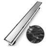 24 Inch Linear Shower Floor Drain Reversible 2-in-1 Cover Tile Insert Removable 