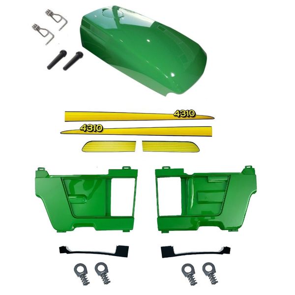 Upper Hood/Side Panels/ Decals Fits John Deere 4310 LVU12062 LVU10564 LVU10565