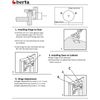 Berta 10-Pack, 1/2 inch Overlay Soft Closing Face Frame Cabinet Hinges, 105 D...