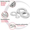 Ctyjia 25 PCS M4 Stainless Steel Belleville, Lock, Spring, Flat Washers