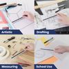 2 Pack - Pacific Arc Engineering Scale Ruler, 6" Scale Ruler for Architectural Designs, Engineering, or Drafting