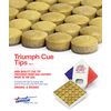 Tweeten Triumph Billiard Pool Cue Tips - 1 Box - 50 Tips - Choose Your Size (10 mm)