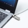 Sanwa Supply SLE-40S Nano Slot Compatible Security Wire Dial Lock