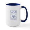 CafePress Hacker Computer Code Changer Cybersecurity Mugs 15 oz (444 ml) Ceramic Coffee Mug