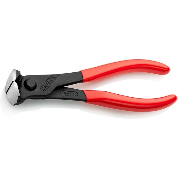 Knipex End Cutting Nipper black atramentized, plastic coated 160 mm (self-service card/blister) 68 01 160 SB