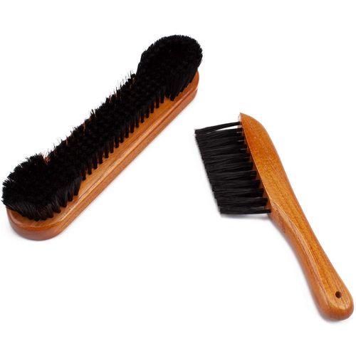 GSE 2-Piece Solid Wood Billiard Pool Table Brush and Rail Brush Set, Billiards Pool Table Cleaning Tools, Billiard Pool Table Accessories (Oak)