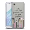 Head Case Designs Eyebrow Quote Makeup Obsession Soft Gel Case Compatible With Sharp Aquos Sense2 SHV43