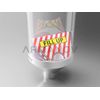 KMS² Powder Baffle with Visual Fill Alarm for Dillon Powder Measure