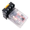 WANGCL 2PC DC 24V Relay General Purpose DPDT Relay 2NO+2NC 8Pin Socket Base