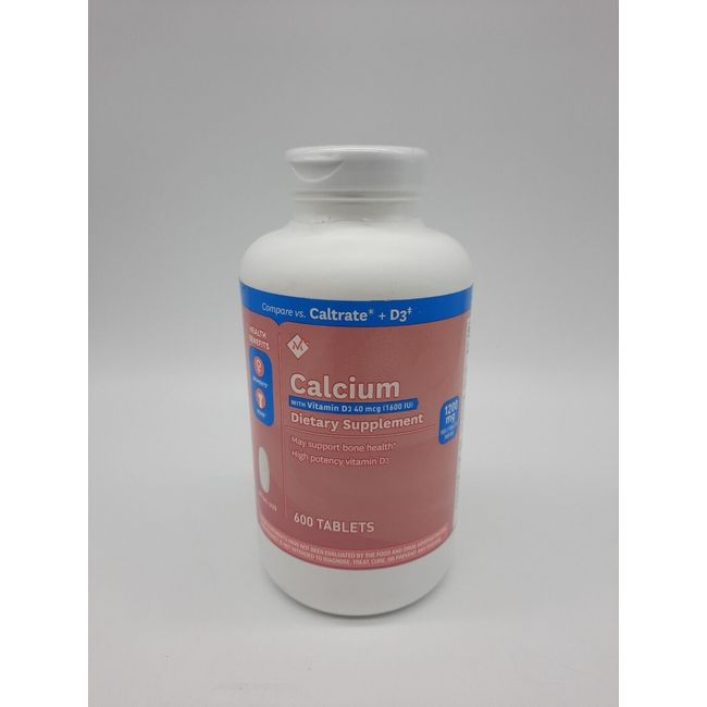 600 Tablets Compares To Caltrate  600 + D3 Plus Minerals Calcium D3 1/25