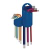 Draper 04905 Metric Multicolour Long Arm Hex Key Set (9 Piece)