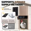 Automatic Chicken Coop Door Auto Poultry Gate Door w/Opener Timer & Light Sensor