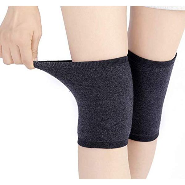 Unisex Winter Knee Warmer Knee Brace Sleeve Leg Warmer Knee Brace Pads Warm Thermal Knee Compression Sleeve Wool Cycling Ski Running Knee Brace Pad Thicken Knee Pads Sleeve Leggings Knee Warm Wrap