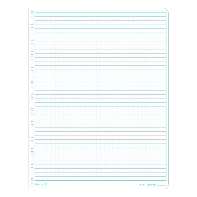 Rite in the Rain: Side Spiral Notebook Blue 4 5/8 x 7